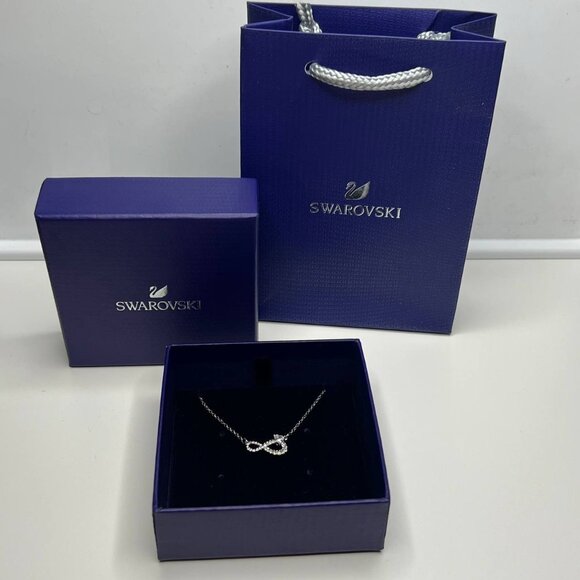 Authentic swarovski infinity crystal pendant necklace forever love heart pendant - Picture 8 of 8